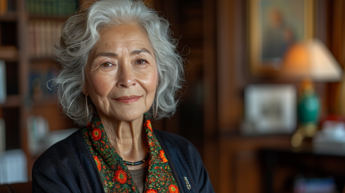 50s Spanish Woman in Office