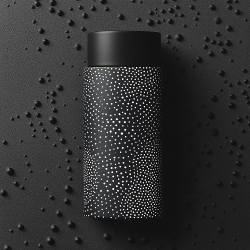 Mens skincare packaging with sleek, masculine design