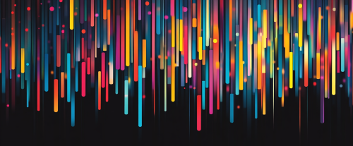 Merging Colorful Intervals in Digital Art Display