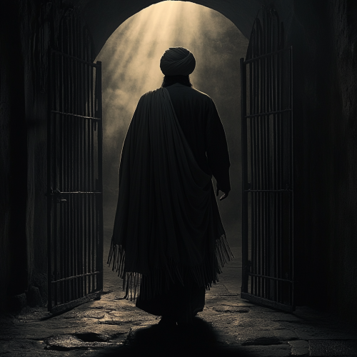 Messiah Sahib Ji Walking Out of Prison