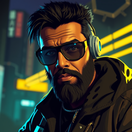 Mike Pondsmith Portrayed as a Cyberpunk Fixer