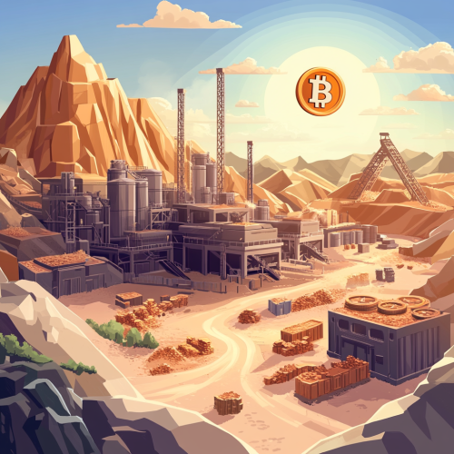Miners start work at remote Bitcoin mining facility