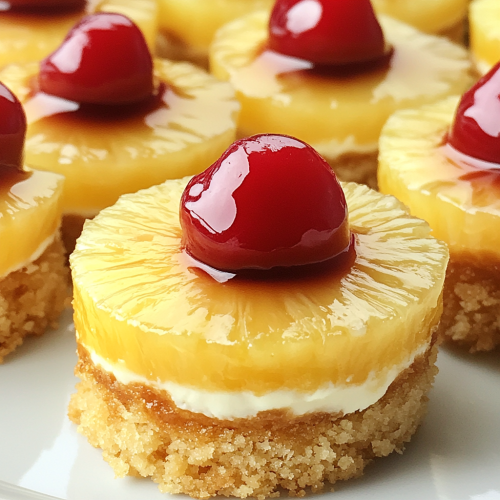 Mini Pineapple Cheesecakes: Creamy, Golden, Glazed Delight