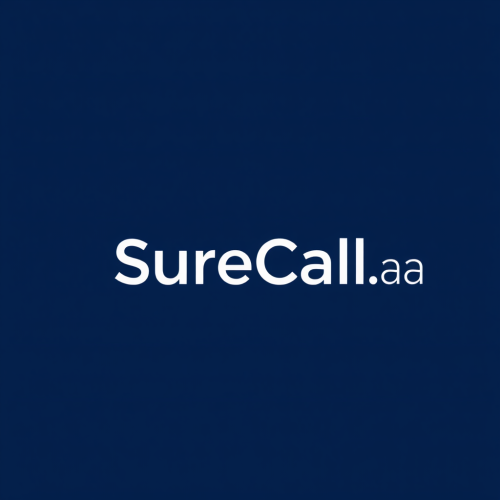 Minimal Bold Logo for SureCall.ai Company