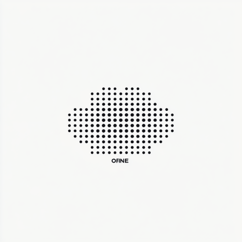 Minimalist 'O.F.F.L.I.N.E' Logo Design Glitch Effect
