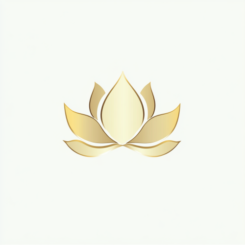 Minimalist Elegant Gold Lotus Logo Med Spa Tranquility