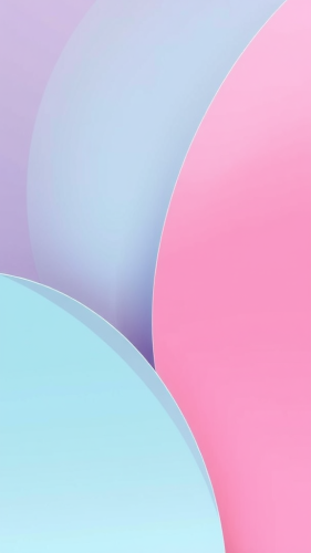Minimalist Pastel Geometric Shapes Mobile Wallpaper