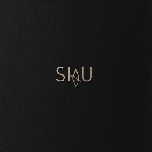 Minimalist logo for SHAQU, modern typography, sleek design.