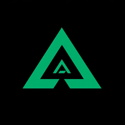 Minimalist logo with green arrow and 'EA' letters.