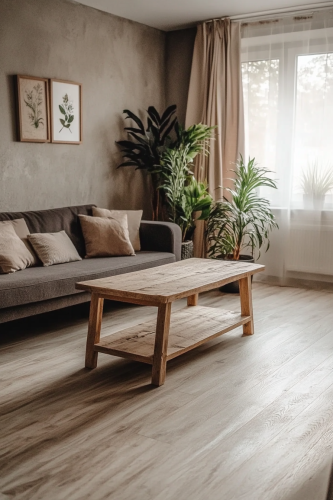 Modern living room in Poland with cozy ambiance