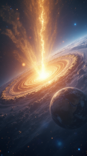 Mystical Cosmic Energy Convergence Around Earth