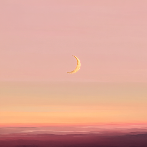 Mystical Moonlight on the Horizon