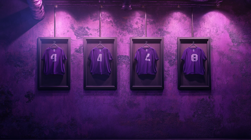 NFL Wall of Shame: Moody Purple Decor NFL Wall of Shame: Moody Purple Decor