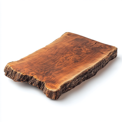 Natural Wood Chopping Board for Rustic Candle Display
