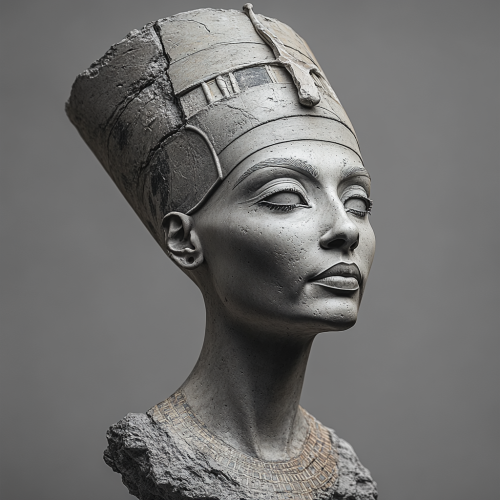 Nefertiti, Queen of Egypt, with royal features.