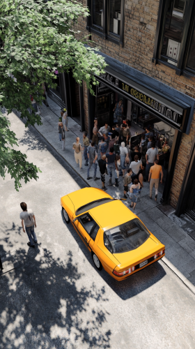 Nintendo GameCube style graphics, crazy taxi, 3D gaming.