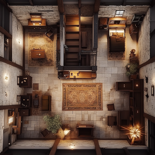 Old House's Main Floor Battle Map View