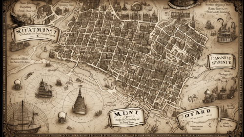 Old London Detailed Atlas with Identified Locations, 1825