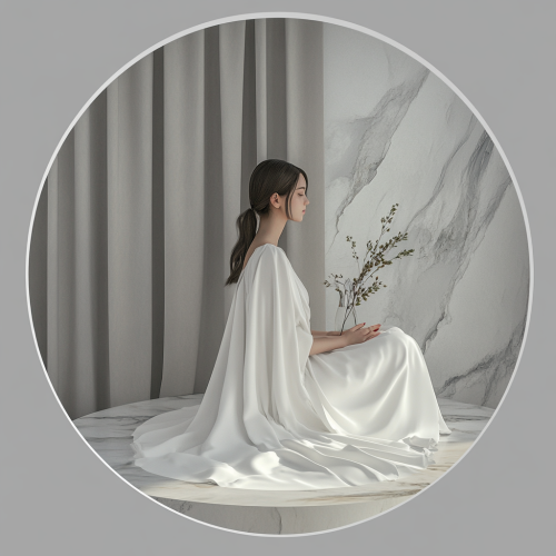 Online fashion store highlights in professional grey circles.