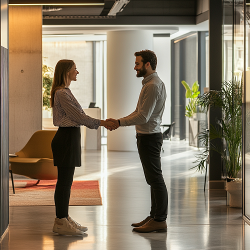 Partnership and Collaboration in Modern Office Setting