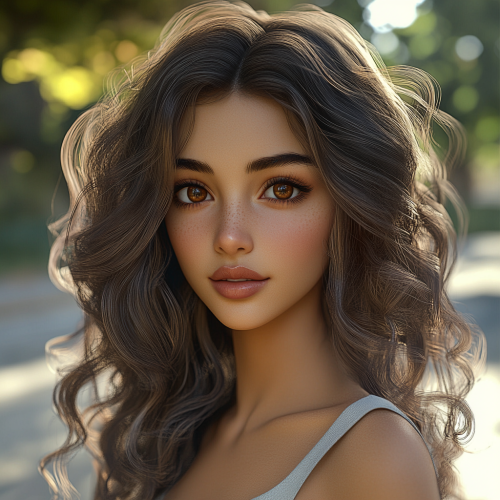 Persian Woman's Confidence: A Realistic Portrait