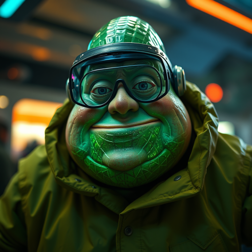 Peter Griffin as a Futuristic Pickle