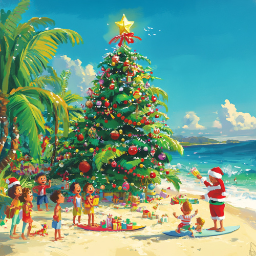 Pixar Style Christmas Fun in New Caledonia
