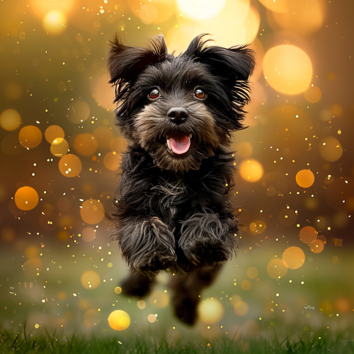 Pixar puppy running on grass towards camera. Pixar puppy running on grass towards camera.