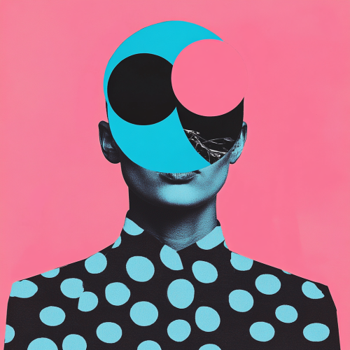 Pop art and Kusama inspired mental health collage.