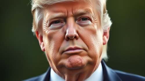 Portrait of Donald Trump with white beard. Portrait of Donald Trump with white beard.