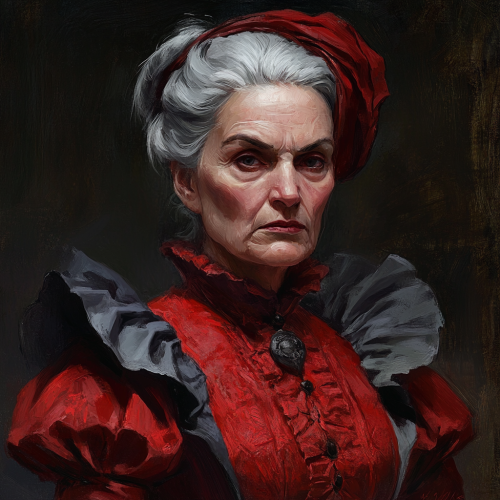 Portrait of Severe Old Lady in Renaissance Style Portrait of Severe Old Lady in Renaissance Style