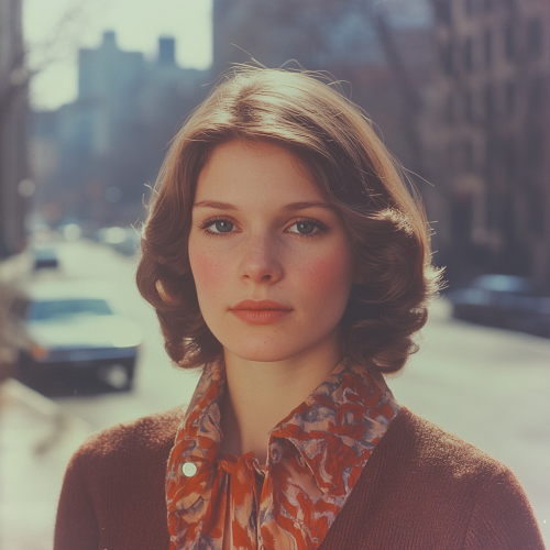 Portrait of a Beautiful Woman in the 1970s