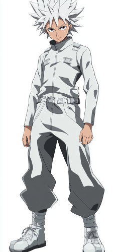 Powerful AntiHero Chakra Energy in Toei Animation Style