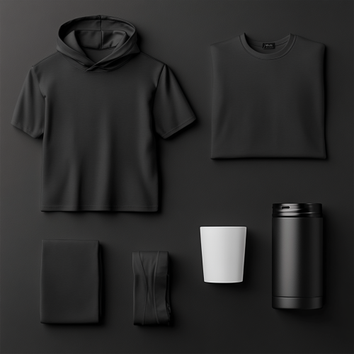 Professional Mockup Bundle with Black and White Items