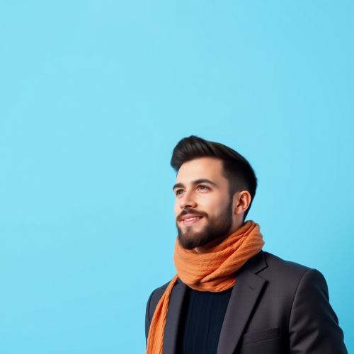 Professional resume ad with plain background template.