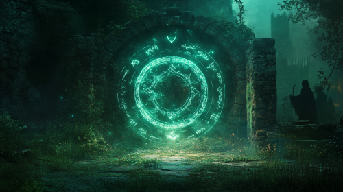 Protective Circle Around Crib Keeps Changelings Away