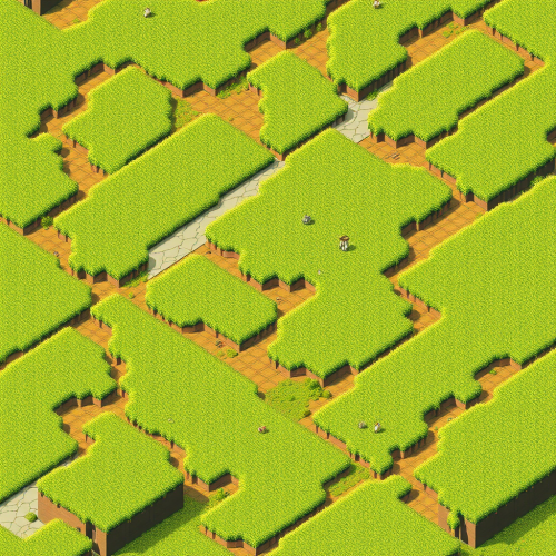 Realistic Grass Tiles for Ultra-Detailed Videogame Plains