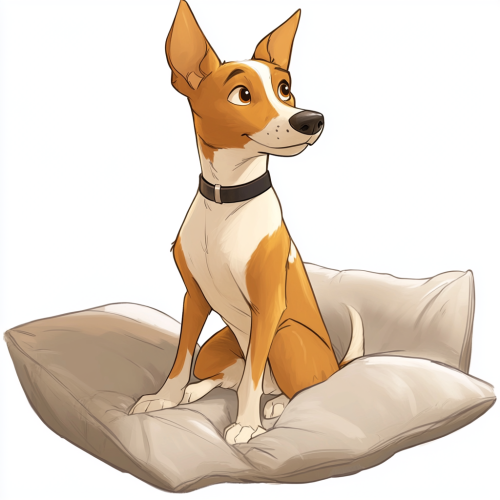 Relaxed Pixar Disney Style Dog on Couch