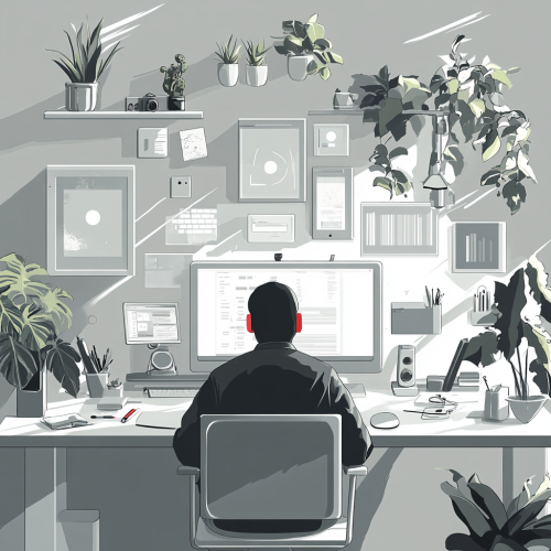 Remote Worker Adapting to New Technologies