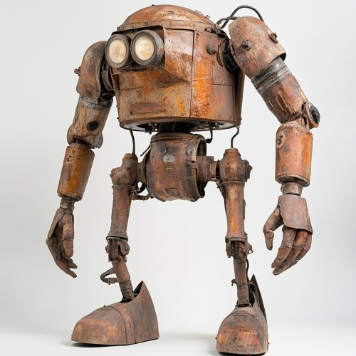 Rusty robot like Cyril & Methodius from Sky Captain
