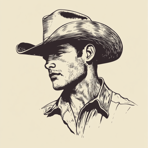 Sailor Jerry's Western Cowboy Vector Art