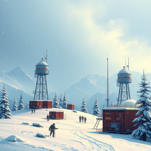 Sci-Fi Game with Towers and Containers in Blizzard