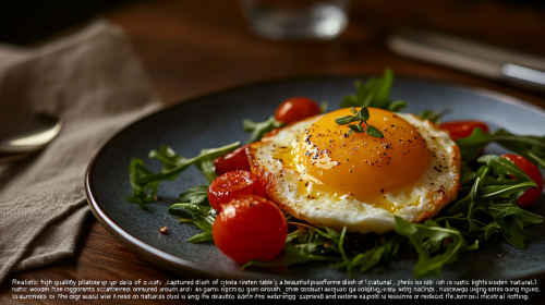 Scrumptious Oeufs Brouillés on Rustic Wooden Table