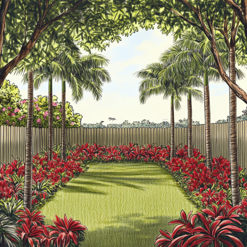 Simple Lush Miami Backyard Landscape Design 