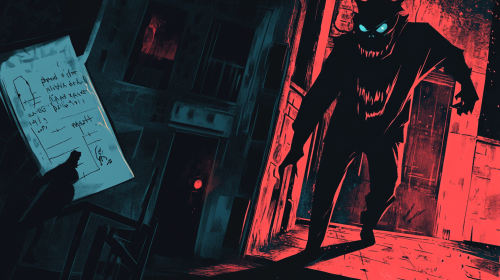 Sinister man stalks victim in chilling city night