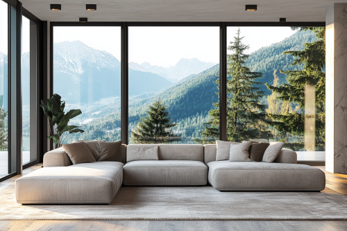 Sophisticated and comfortable luxurious apartment interior