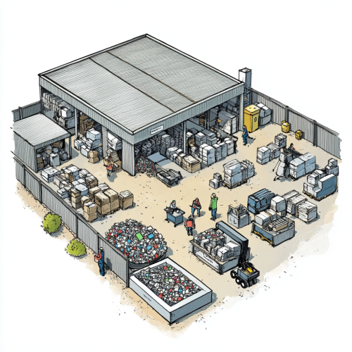 Sorting Plastic at Recycling Facility: A Blueprint