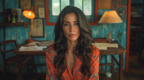 Spanish Woman in Office