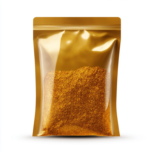 Spice blend in 100g bag, sealed on both sides.