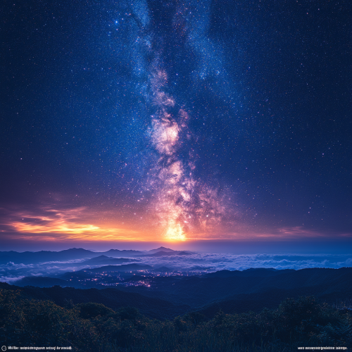 Starry Night: Peaceful, Vast Universe Full of Stars